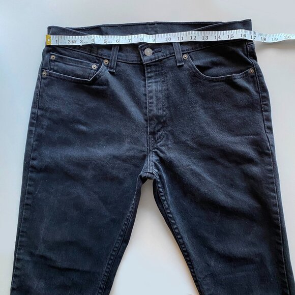 Levi's Premium Jeans 511 Men's Size W34 L30 Slim Fit Denim Black - Picture 4 of 10